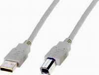 naniesionym numerem unikatowym drukarki); karta gwarancyjna; W przypadku komunikacji z drukarką poprzez port USB należy dokupić przewód USB zakończony wtykami Am Bm (przedstawiony na zdjęciu).