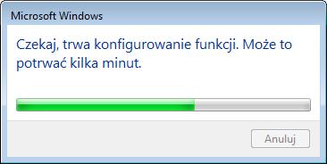 Krok 8 Otworzy się okno postępu wprowadzania zmian.