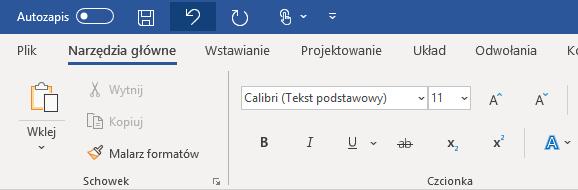 Widocznym na pierwszy rzut oka efektem jest zmiana organizacji ikon na górnym pasku narzędzi.