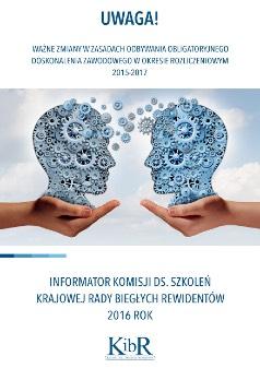 doskonalenia zawodowego dla biegłych rewidentów.