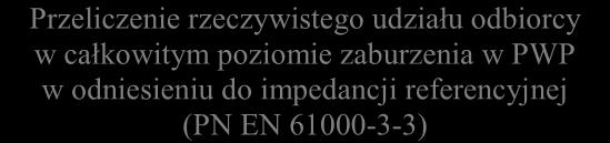 w PWP w odnesenu do mpedancj referencyjnej (PN EN 61000-3-3) (P lt ) * mnejsze od 0,8 (P st ) * mnejsza od 1?
