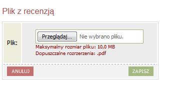przycisk prześlij plik.