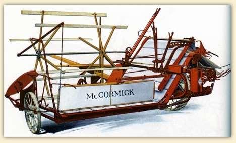 CYRUS McCORMICK skonstruował pierwszą mechaniczną
