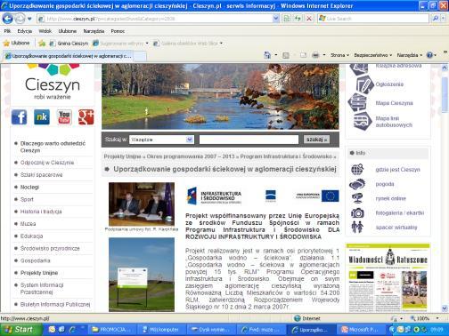 Szczegółowe informacje o:
