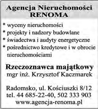 OG OSZENIA DROBNE * REKLAMA MEDYCZNE CENTRUM MEDYCYNY ESTETYCZNEJ I DERMATOLOGII. LASERY. I. Jaworska - specjalista dermatolog, 1 i 3 sobota miesi¹ca w godz. 13.00-15.00. Radomsko, ul.