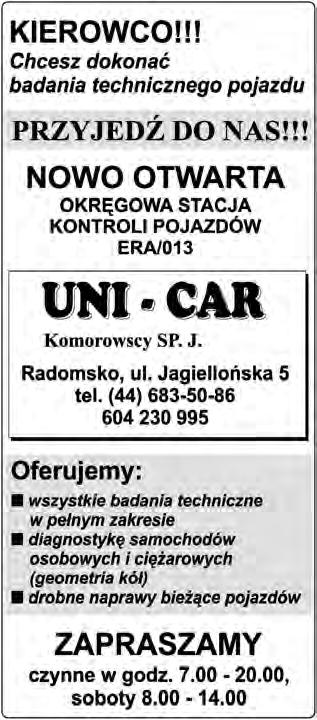 OG OSZENIA DROBNE * REKLAMA Dokoñczenie og³oszeñ ze str. 11. Malowanie, gipsowanie, sufity, zabudowy g-k, p³ytki, pod³ogi, tapetowanie, wszelkie prace wykoñczeniowe, tanio i solidnie, www.