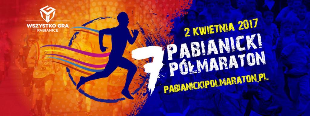 VII Pabianicki Półmaraton WYNIKI ZAWODÓW / RESULTS LIST Półmaraton 21,0975 km Organizator: Stowarzyszenie Wszystko Gra Pabianice Data: 02 kwietnia 2017 r.
