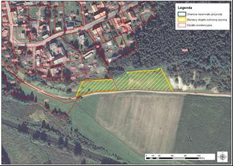 Teren planowanego wypasu w 2018 r. 2. Celem prac jest zachowanie muraw ciepłolubnych w rezerwatach przyrody. 3. Przebieg prac: Przewidywany termin rozpoczęcia wypasu 20 czerwca 2018 r.