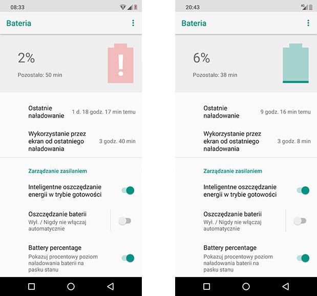 Bateria W recenzji Cubot X18 Plus narzekałem na baterię, która zachowywała się jakby miała o 1000 mah mniej niż deklaruje producent. Niestety podobnie jest w przypadku P20.