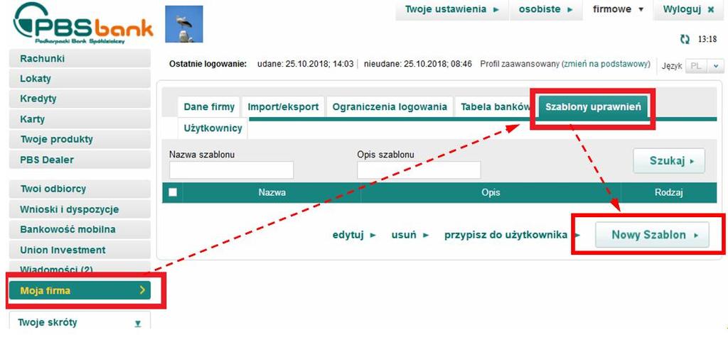 Zasady tworzenia uprawnień Założenie 1: Zabronienie dla Użytkownika do podglądu RACHUNKÓW EFEKT: Brak możliwości wyświetlenia m.in.