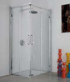 Kuadra Höhe Duschabtrennung / Wysokość kabiny 200 cm Glas transparent / Szkło przezroczyste 8 mm ref.