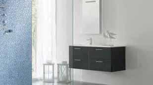 Mueble: Ada 120 Antracita. Mirror Serie 1 50x80.