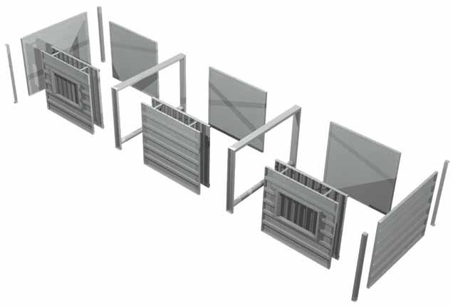 Modułowa konstrukcja Komora brudna Komora brudna Składa się z kompletnych sekcji w postaci modułów. Ułatwia to transport oraz montaż.