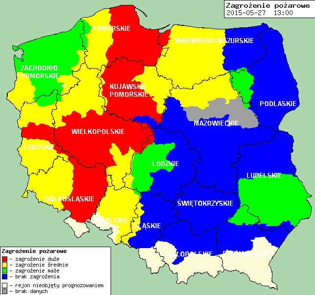 prognozowany jest wzrost poziomu wody do