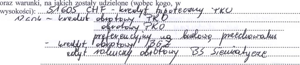 pojazdów mechanicznych należy podać markę, model i rok produkcji):......... i ) J.