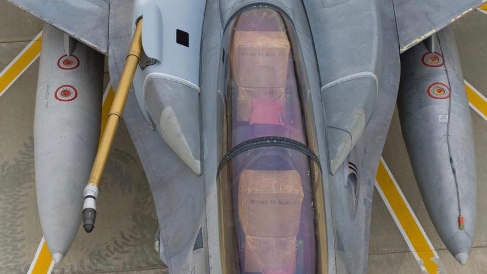 Sonda do tankowania systemu CARTS podczas testów na F-16 Block 60. Fot.