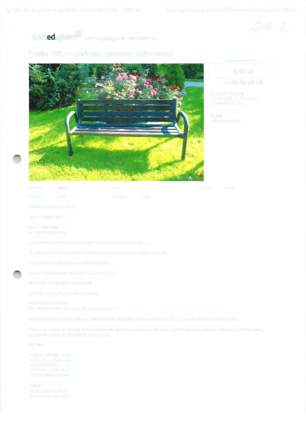 ~awka 180 cm parkowa ogrodowa lakierowana Rypin - Sprzeda... https://sprzedajemy.pl/lawka-180-cm-parkowa-ogrodowa-lakier.