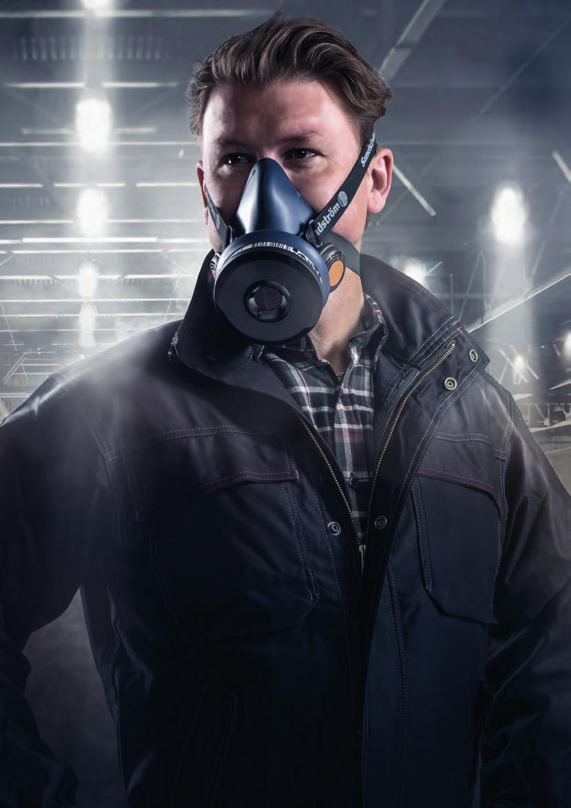 04 PÓŁMASKI I MASKI PEŁNOTWARZOWE Firma Sundström Safety produkuje półmaski i maski pełnotwarzowe przeznaczone do najcięższych warunków pracy.