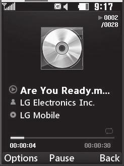 Music Your LG KF750 is also an MP3 player. No need for an extra device clogging up your pockets, all you need is your mobile phone to provide the soundtrack to your days.