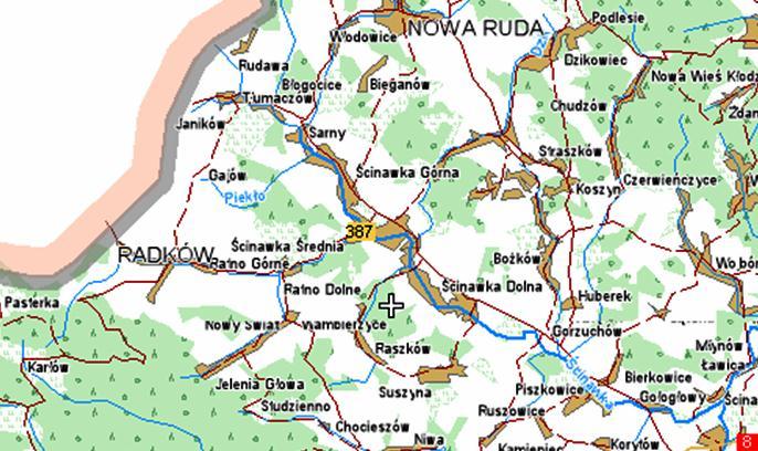 POŁOŻENIE NIERUCHOMOŚCI Nieruchomość położona w centralnej części Tłumaczowa oznaczona numerem 78, w gminie Radków, przy szlaku komunikacyjnym Wrocław Nachod w odległości, 100 km od Wrocławia, około