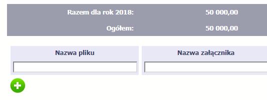 poprzez funkcję Dodaj Do każdego harmonogramu użytkownik może dołączyć wiele plików.