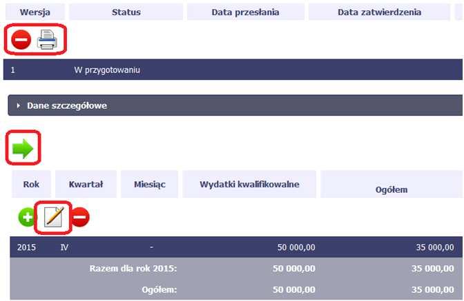 Harmonogram może być: Edytowany za pomocą funkcji Edytuj