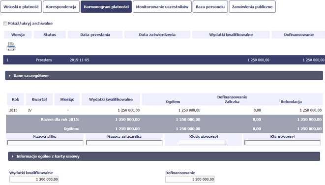 SL2014 informuje Cię o przesłaniu harmonogramu poprzez wyświetlenie