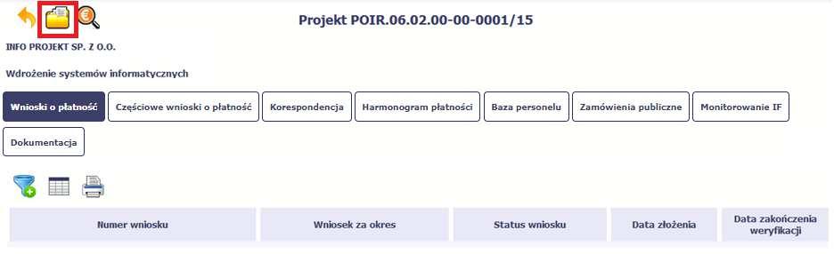 3.2. Zakładki Możesz przejść na kolejne zakładki na ekranie. Aby to zrobić, kliknij przycisk, który odpowiada nazwie danej funkcjonalności. 3.3. Moje dane Możesz podejrzeć swoje dane, zarejestrowane w systemie.