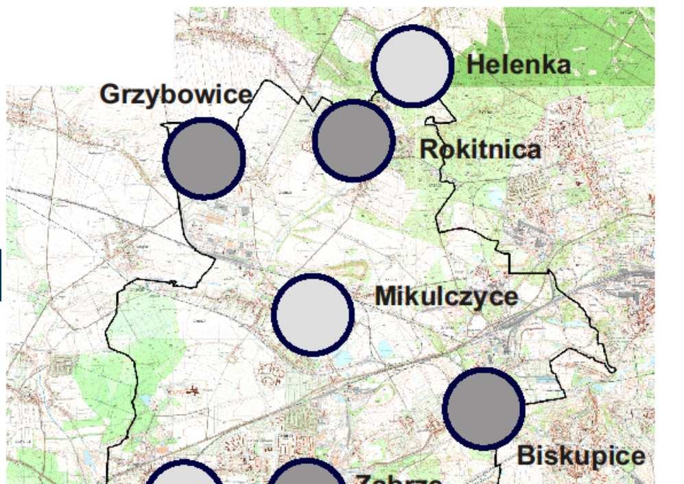 Historyczny rozwój Przestrzenny Zabrza Na układ