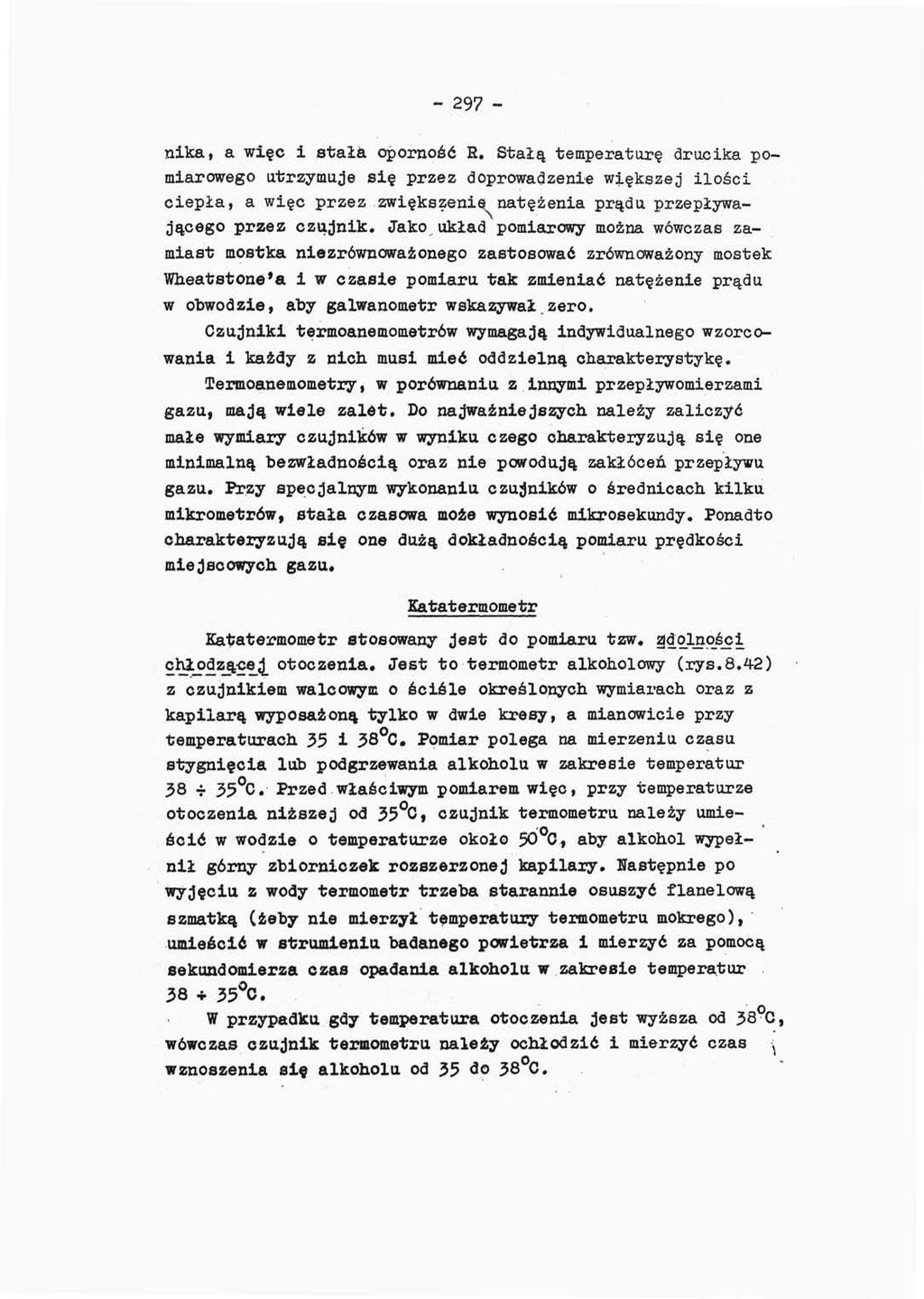 - 297 - nika, a więc i stałći oporność R.