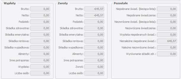 Składniki z korekty po korekcie przedawnienia - alimenty odprowadzone: - alimenty nieodprowadzone: Utworzone w wyżej opisany sposób składniki podsumowania pozwalają wycofać w module FK odpowiednie