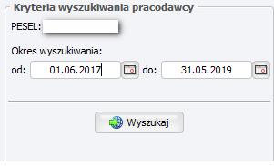 Dla usługi SG musi być podana tylko jedna z wartości identyfikacyjnych podmiotu zaczytana z okna wniosku: NIP lub REGON lub KRS (pole KRS tylko dla wywołań z okna ZC0002M).