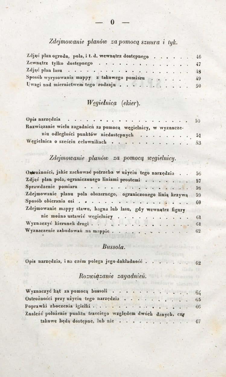 Zdejmowanie planów za pomocą sznura i tyk. /.! jąi plan ogrodu, pola, i t. d.