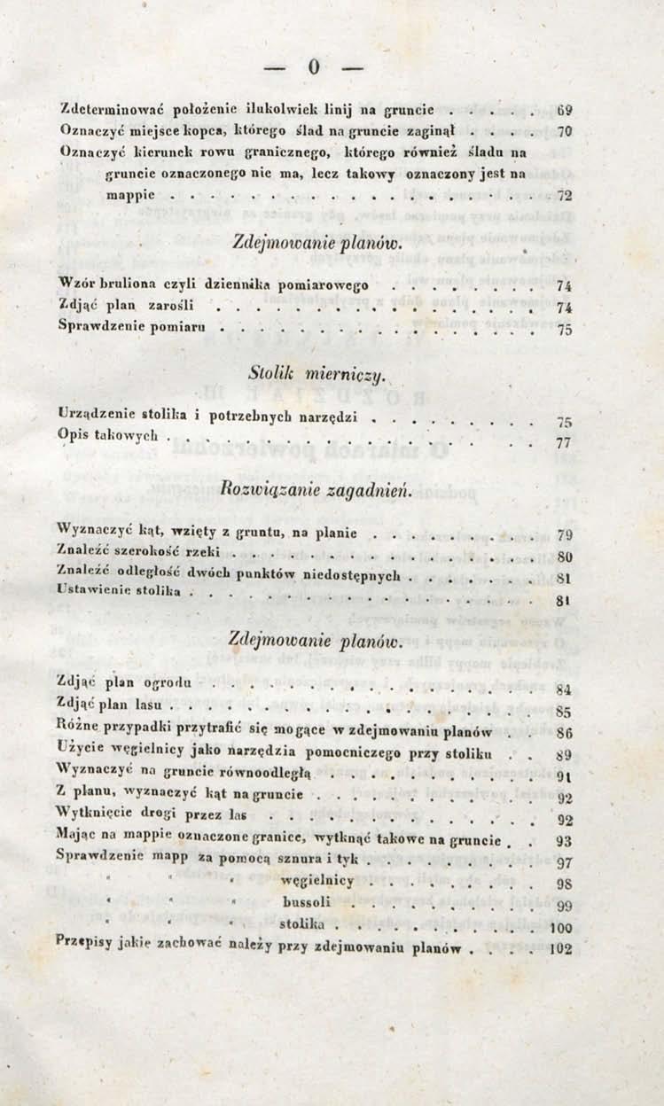 Zdeterminować położenie ilukolwick linij na gruncie 69 Oznaczyć miejsce kopca, którego ślad na gruncie zaginął.