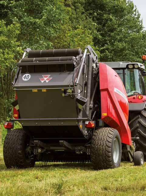 10 www.masseyferguson.com Komora prasowania Objętość balotu rośnie wykładniczo względem jego średnicy.