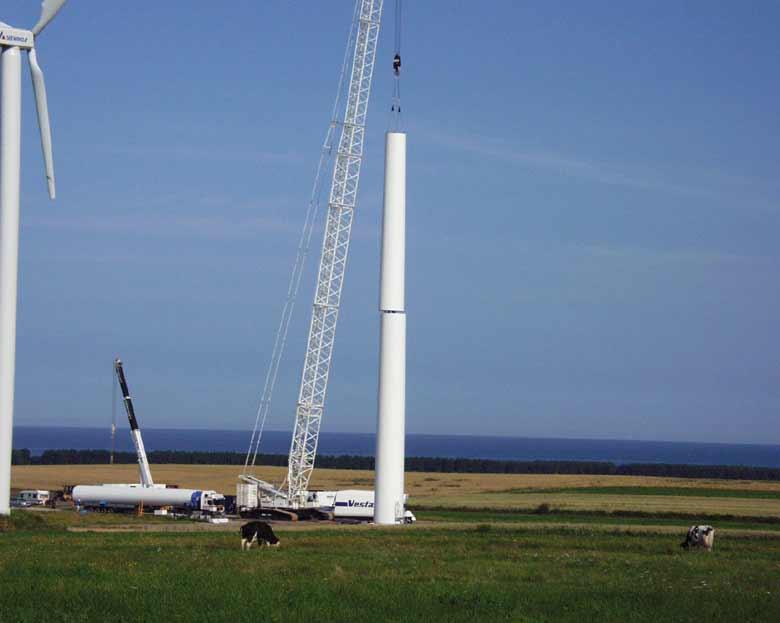Budowa farmy wiatrowej Cisowo Źródło: www.