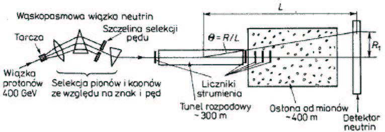 Neutrina Wiazki neutrin Jesli jednak dokonamy wstępnej selekcji