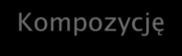 Wyróżnia się dwa sposoby ponownego wykorzystania klas: Kompozycję oznacza, że obiekt jest zawarty w innym obiekcie i jest reprezentowana przez relację całość-część.