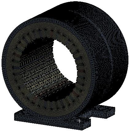 ANSYS, natomiast warunek brzegowy B odpowiada za usztywnienie kadłuba generatora. Rys. 1.