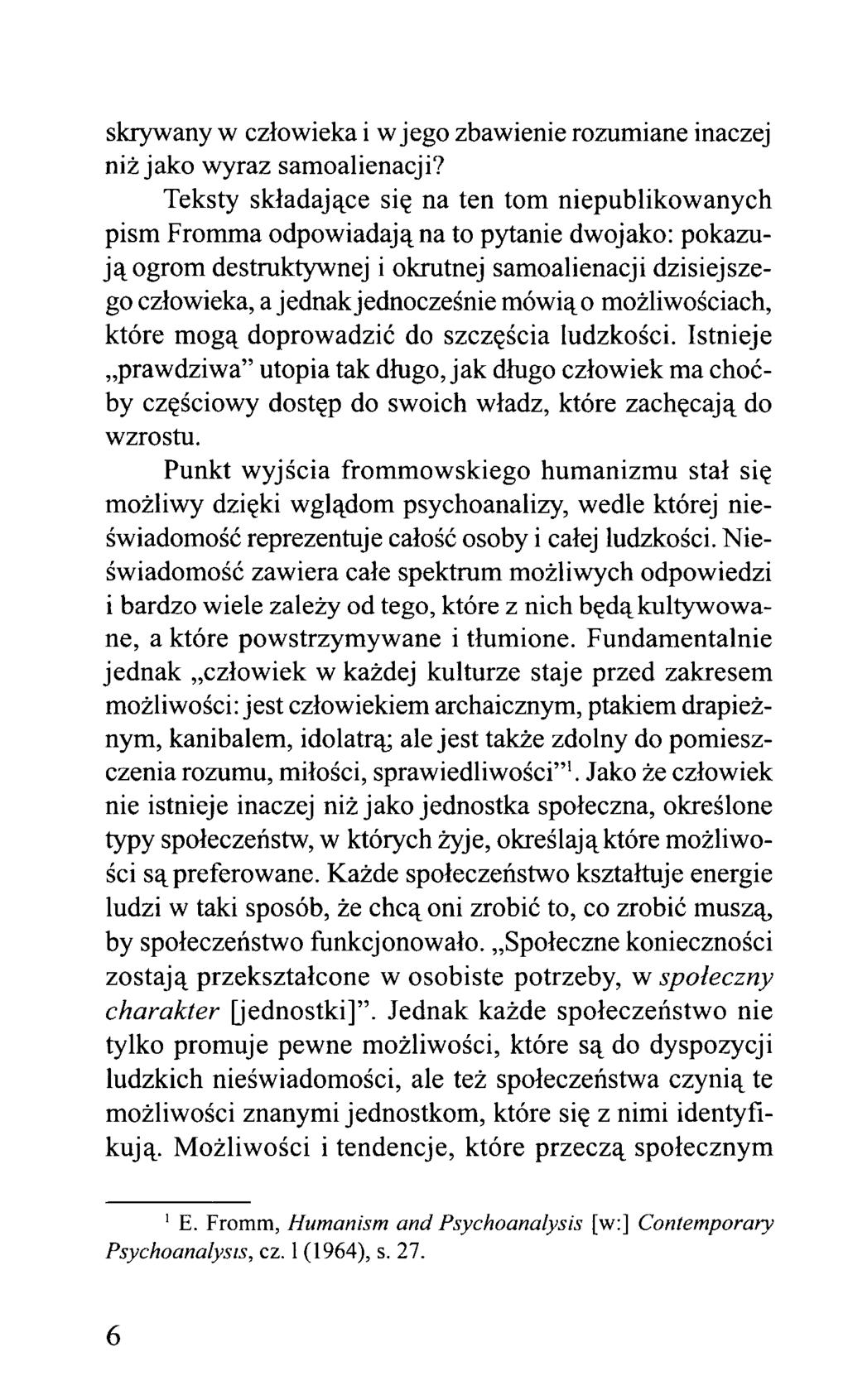 skrywany w człowieka i w jego zbawienie rozumiane inaczej niż jako wyraz samoalienacji?