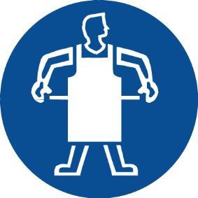 SEKCJA 8: KONTROLA NARAŻENIA/ŚRODKI OCHRONY INDYWIDUALNEJ (Ciąg dalszy) Piktogram Wyposażenie ochronne Oznakowanie Normy CEN Uwagi Obowiązkowa ochrona ciała Odzież chroniąca przed zagrożeniami