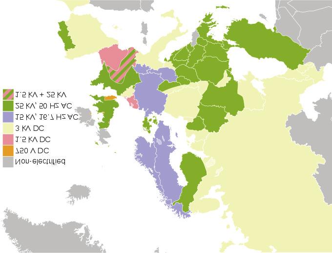 5. Podsumowanie Rys. 6. Różne szerokości torów w Europie [6] Problem różnej szerokości toru dotyczy także Azji. Kraje tworzące w przeszłości Związek Radziecki mają szerokość torów równą 1520 mm.