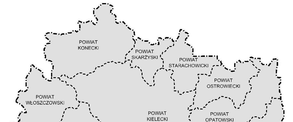 Strona 20 z 255 Rysunek 1 Położenie powiatu buskiego na tle województwa świętokrzyskiego Źródło: Opracowanie własne 2.2 Uwarunkowania społeczno-gospodarcze 2.2.1 Informacje ogólne dotyczące powiatu W skład powiatu buskiego wchodzą następujące gminy: Busko-Zdrój, Gnojno, Nowy Korczyn, Pacanów, Solec-Zdrój, Stopnica, Tuczępy, Wiślic a.