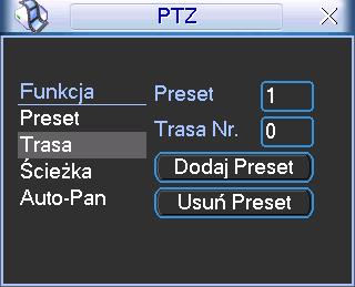 Rysunek 4-27 4.9.4 Uruchomienie trasy Aby aktywować zaprogramowaną trasę, przejdź do okna wyboru (rys 4-29), wprowadź jej numer w polu Num i kliknij przycisk Trasa 4.9.5 Programowanie ścieżek W panelu ustawień (rys 4-28) kliknij przycisk Ścieżka, a następnie przycisk Początek.