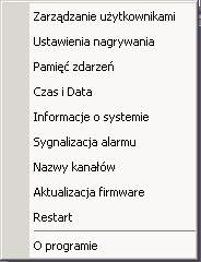 6.7 Menu Assistant Po wybraniu z menu tej pozycji, zostanie wyświetlona lista dostępnych opcji.