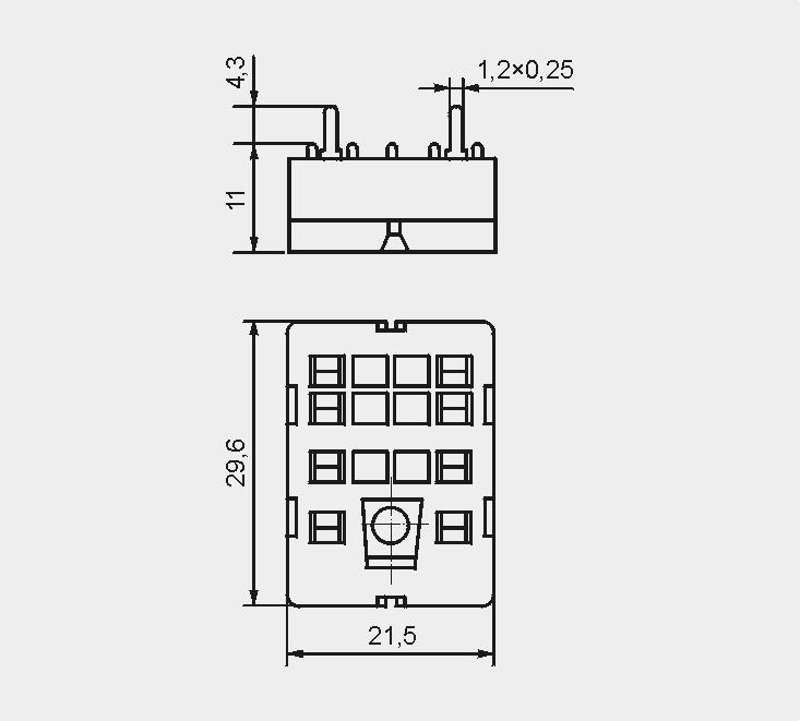 R2N Do lutowania 29,6 x 21,5 x 18,1 mm Dwa