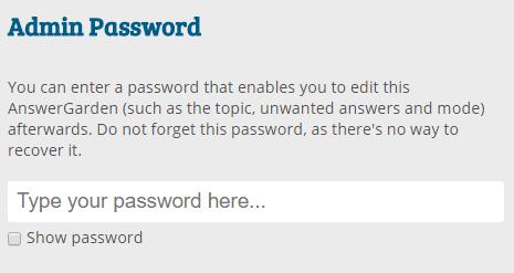 Przy wprowadzaniu hasła w pole z widocznym domyślnym tekstem Type your password here można zaznaczyć okienko Show password co sprawi, że wpisane hasło będzie dla nas widoczne i łatwiej jest