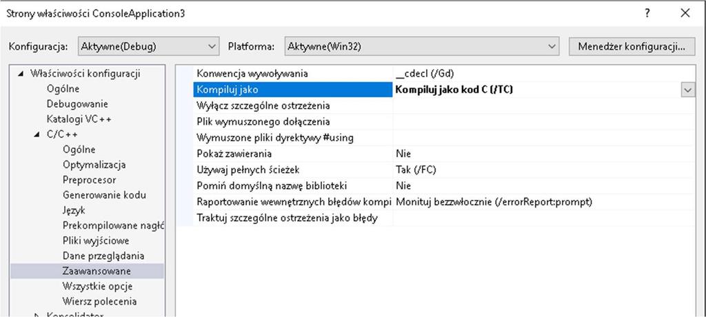 h, który przyspiesza proces kompilacji w przypadku bardziej rozbudowanych projektów.