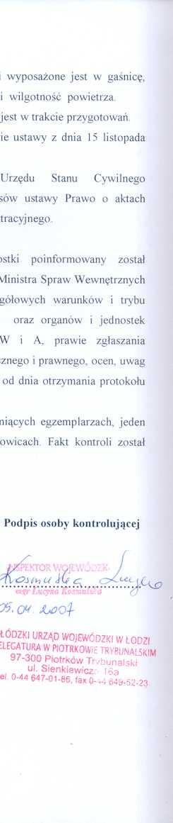 1 i 2 Zarz'1:.dzenia Nr 7 Ministra Spraw Wewn~trznych i Administracji z dnia 29 marca 2001r. w sprawie szczeg6lowych warunk6w i trybu przeprowadzania kontroli urz«du obslugujc!