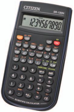 URZĄDZENIA 01 kalkulatory KALKULATOR NAUKOWY CITIZEN SR-270N Funkcje naukowe: 128 Notacja naukowa 1/x,sqrt(x),x²,% Opcja dziesiętna stałoprzecinkowa Liczby